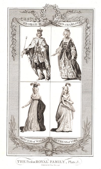 Obecna rodzina królewska, wydana 9 maja 1795 przez Aleksandra Hogg autorstwa Unbekannt