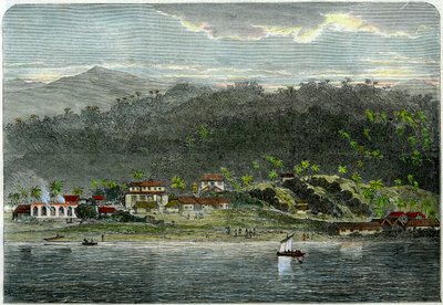 Miasto Morant, Morant Bay, Jamajka, ok. 1880 r. autorstwa Unbekannt