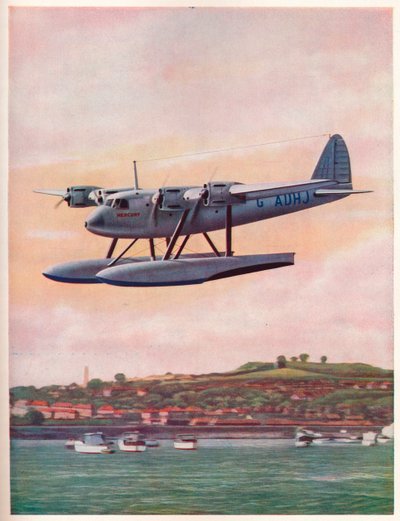 Górny element kompozytowego samolotu Short-Mayo Mercury, c1929 c1937 autorstwa Unbekannt