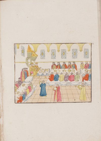 Ceremonia ślubna cara Michaiła Fiodorowicza i Evdokii Lukyanovny, 1810 autorstwa Unbekannt