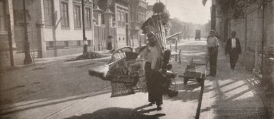 Sprzedawca wyrobów z wikliny, 1914 autorstwa Unbekannt