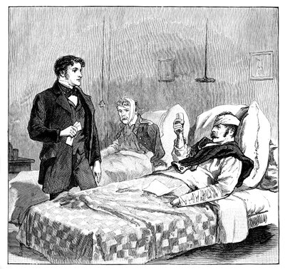 Ranni żołnierze wznoszą toast za królową, ok. 1850 r., 1888 r. autorstwa Unbekannt