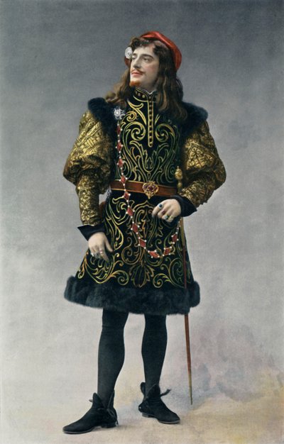 Teatr Narodowy De Opera-Comique. - Królowa Fiammette - Giorgio dAst. - Pan Jean Perier, 1904. autorstwa Unbekannt