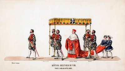Projekty kostiumów teatralnych do sztuki Szekspira Henryk VIII, XIX w. autorstwa Unbekannt