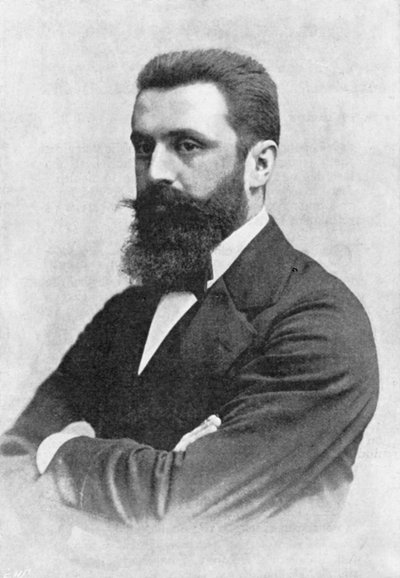 Theodor Herzl 1860-1904, przywódca syjonistyczny autorstwa Unbekannt