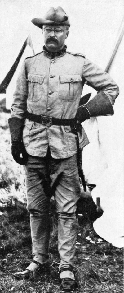 Theodore Roosevelt, amerykański żołnierz i polityk, 1898 autorstwa Unbekannt