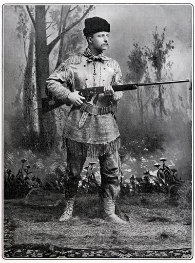 Theodore Roosevelt, amerykański żołnierz i polityk, c1898 autorstwa Unbekannt