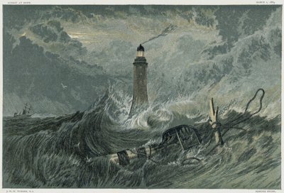 Trzecia latarnia Eddystone, XIX wiek autorstwa Unbekannt
