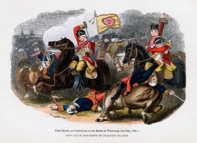 Trzeci koń, czyli karabiny, w bitwie pod Warburgiem, 31 lipca 1760 r autorstwa Unbekannt