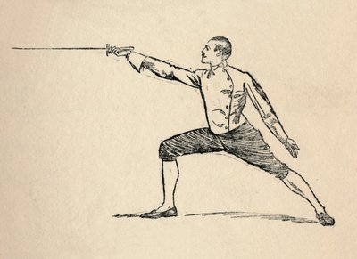 Trzecia Pozycja - Szermierka, 1912 autorstwa Unbekannt