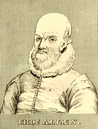 Thomas Allen, 1542-1632, 1830. autorstwa Unbekannt