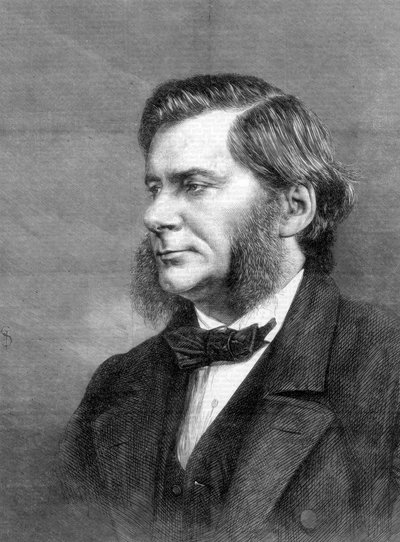 Thomas Henry Huxley, brytyjski biolog, 1871 r. autorstwa Unbekannt