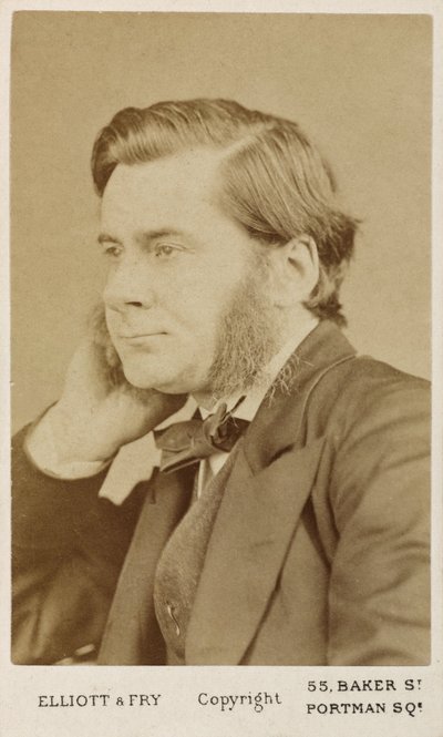 Thomas Henry Huxley, brytyjski biolog, c1865-1886 autorstwa Unbekannt