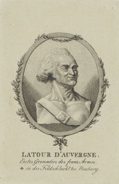 Théophile Corret de La Tour dAuvergne 1743-1800, c. 1800. autorstwa Unbekannt