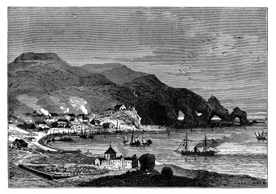 Thorshavn, stolica Wysp Owczych, ok. 1890 autorstwa Unbekannt