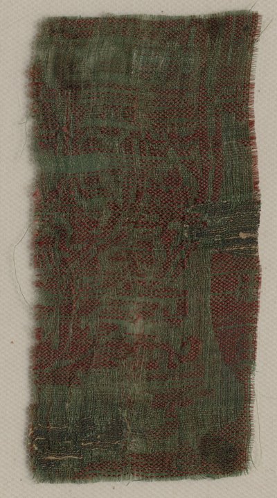 Trzy fragmenty włoskiego gotyckiego jedwabiu, 1300s. autorstwa Unbekannt
