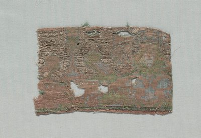 Trzy fragmenty włoskiego gotyckiego jedwabiu, 1350-1399. autorstwa Unbekannt