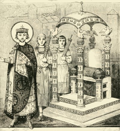 Tron cesarzy bizantyjskich, 1890. autorstwa Unbekannt