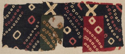 Fragment barwiony na krawat, c. 700-1100 n.e. autorstwa Unbekannt