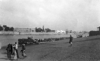 Rzeka Tygrys, Bagdad, Irak, 1917-1919 autorstwa Unbekannt