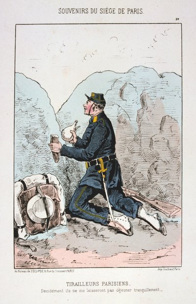 Tyralierowie paryscy, Oblężenie Paryża, 1870-1871 autorstwa Unbekannt