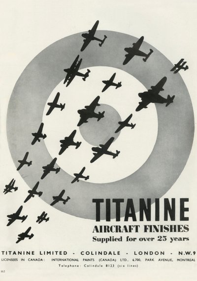 Wykończenie samolotu Titanine, 1941 r. autorstwa Unbekannt