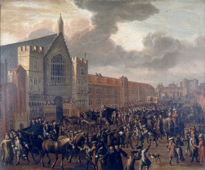 „Titus Oates w pręgierzu”, c1687 autorstwa Unbekannt