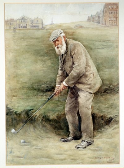 Tom Morris senior, brytyjski golfista, portret, ok. 1910 r. autorstwa Unbekannt