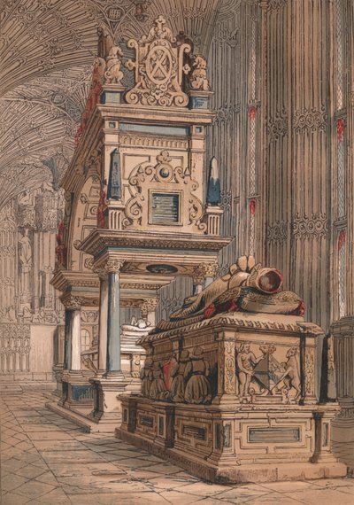 Grób królowej Elżbiety, 1845 autorstwa Unbekannt