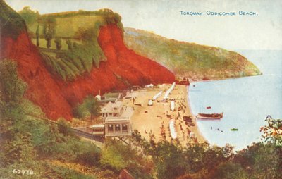 Torquay, plaża Oddicombe, koniec XIX i początek XX wieku. autorstwa Unbekannt