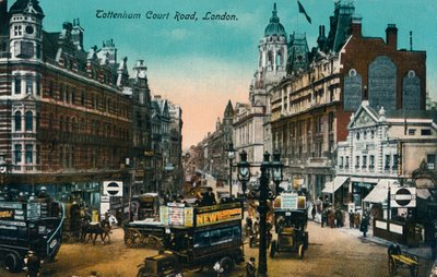 Tottenham Court Road, Londyn, 1915, ok. 1900-1930 autorstwa Unbekannt