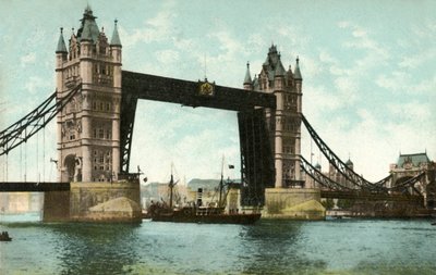 Tower Bridge, Londyn, 1906. autorstwa Unbekannt