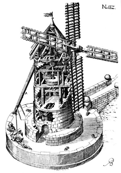 Młyn wieżowy, 1620 autorstwa Unbekannt