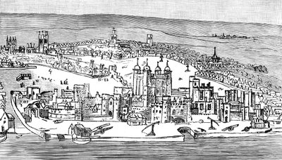 Tower of London, c1543, 1893 autorstwa Unbekannt
