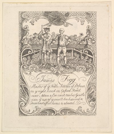 Karta handlowa dla Jamesa Figga, lata 1790. autorstwa Unbekannt