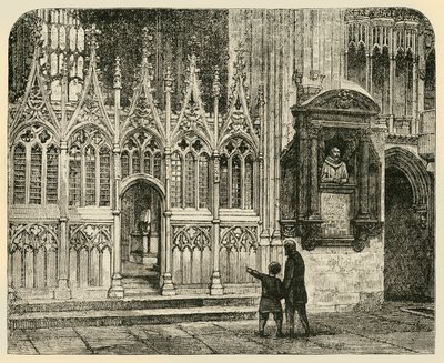Transept męczeństwa, katedra w Canterbury, 1890. autorstwa Unbekannt