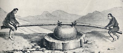 Trapiche lub Mill używany w Lavaderos lub Gold Washings, c1826, 1911 autorstwa Unbekannt