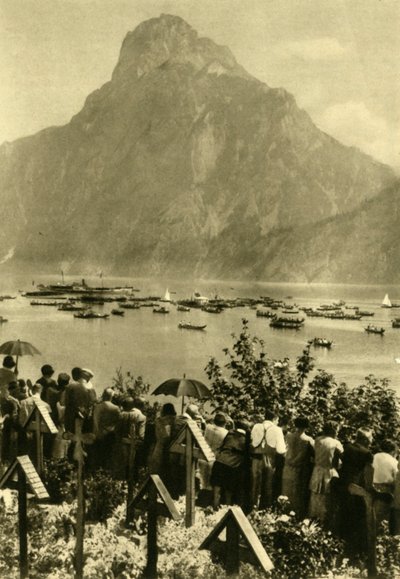 Traunstein i Traunsee, Górna Austria, ok. 1935. autorstwa Unbekannt
