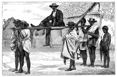 Podróżowanie po Madagaskarze, ok. 1890 r. autorstwa Unbekannt
