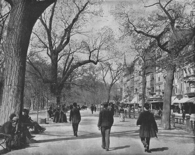 Tremont Street and The Common, Boston, USA, ok. 1900. autorstwa Unbekannt