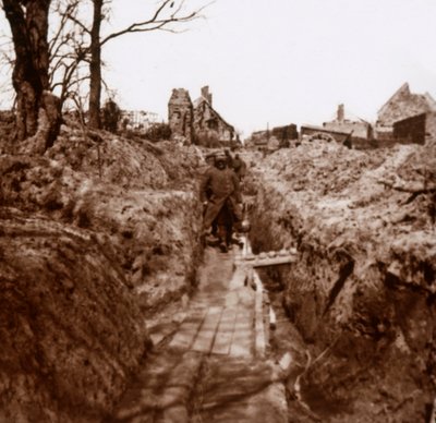 Okopy, Somma, północna Francja, c1914-c1918 autorstwa Unbekannt