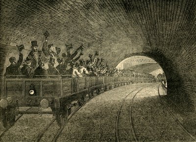 Podróż próbna metrem, 1863, ok. 1876. autorstwa Unbekannt
