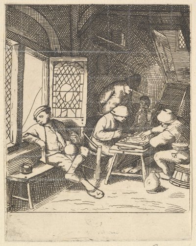 Gracze Tric Trac, 1610-85. autorstwa Unbekannt