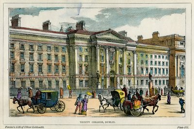Trinity College, Dublin, Irlandia, ok. 1880 r. autorstwa Unbekannt