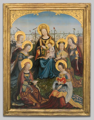 Tryptyk Matki Boskiej z Dzieciątkiem ze Świętymi, 150515. autorstwa Unbekannt