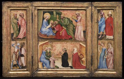 Tryptyk z Pokłonem Trzech Króli 1424. autorstwa Unbekannt