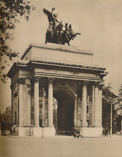 Łuk Triumfalny przeniesiony z Hyde Parku na Wzgórze Konstytucji, ok. 1935. autorstwa Unbekannt
