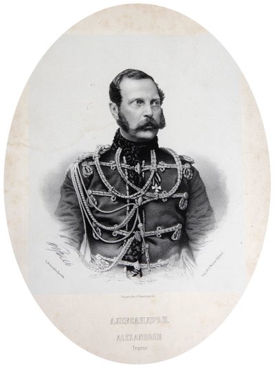 Car Rosji Aleksander II, lata 1860 autorstwa Unbekannt