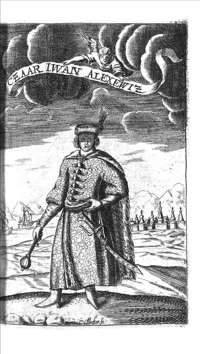 Car Iwan V Aleksiejewicz z Georg Adam Schleissing Derer beiyden Czaaren w Reussland Iwan i Piotr Aleksiej, 1693 autorstwa Unbekannt