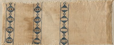Dwa fragmenty szalika lub nakrycia głowy, 1300s. autorstwa Unbekannt
